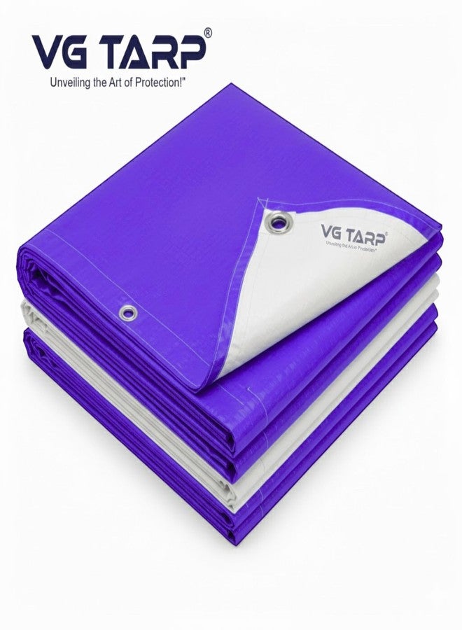 VG TARP PUR/WHI غطاء من القماش المشمع 6X9 - Image 4
